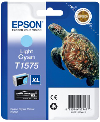 Epson T1575 XL Cyan (brillant) Cartouche d'encre