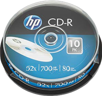 HP 1x10 CD-R 80Min / 700MB / Cakebox 