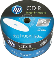 HP 1x50 CD-R 80Min / 700MB / Bulk Pack 