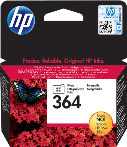 HP 364 Noir (photo) Cartouche d'encre