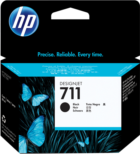 HP 711 Noir(e) Cartouche d'encre