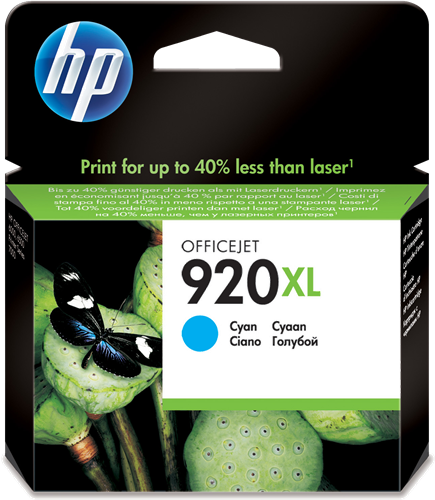 HP 920 XL Cyan Cartouche d'encre