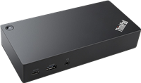 Lenovo Station d'accueil ThinkPad USB-C (reconditionnée) Noir(e)