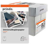 Prindo Papier de copie universel A4, 5 paquets de 500 feuilles Blanc