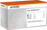 Prindo PRTBTN320 Rainbow Noir(e) / Cyan / Magenta / Jaune Value Pack