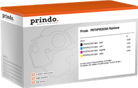 Prindo PRTHPW2030A Rainbow Noir(e) / Cyan / Magenta / Jaune Value Pack