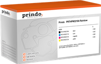 Prindo PRTHPW2210A Rainbow Noir(e) / Cyan / Magenta / Jaune Value Pack