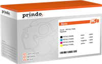 Prindo PRTSCLT506L Rainbow Noir(e) / Cyan / Magenta / Jaune Value Pack