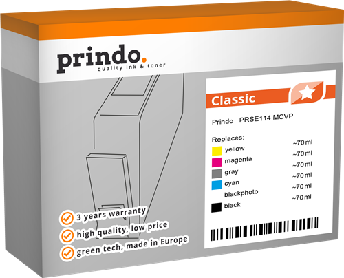 Prindo Classic Multipack Noir(e) / Noir (photo) / Cyan / Magenta / Jaune / Gris
