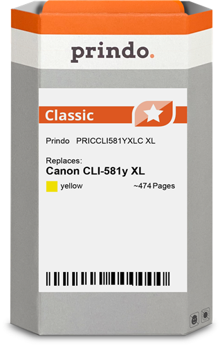 Prindo Classic XL Jaune Cartouche d'encre