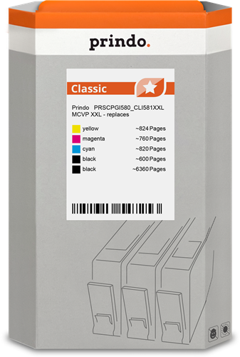 Prindo Classic XXL Multipack Noir(e) / Cyan / Magenta / Jaune