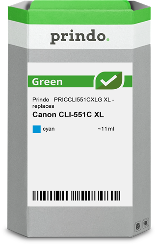 Prindo Green XL Cyan Cartouche d'encre