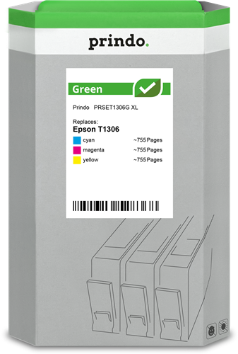 Prindo Green XL Multipack Cyan / Magenta / Jaune