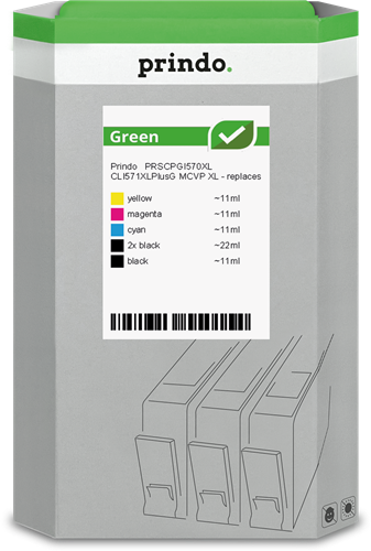 Prindo Green XL Multipack Noir(e) / Noir(e) / Cyan / Magenta / Jaune
