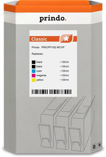 Prindo PRICPFI102 MCVP Noir(e) / Cyan / Magenta / Jaune / Noir(e) Value Pack