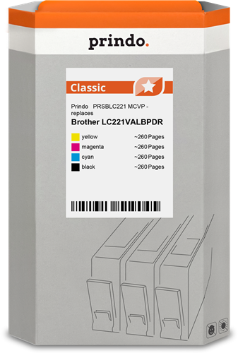 Prindo PRSBLC221 MCVP Multipack Noir(e) / Cyan / Magenta / Jaune