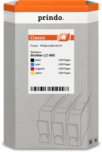 Prindo PRSBLC985 MCVP Multipack Noir(e) / Cyan / Magenta / Jaune