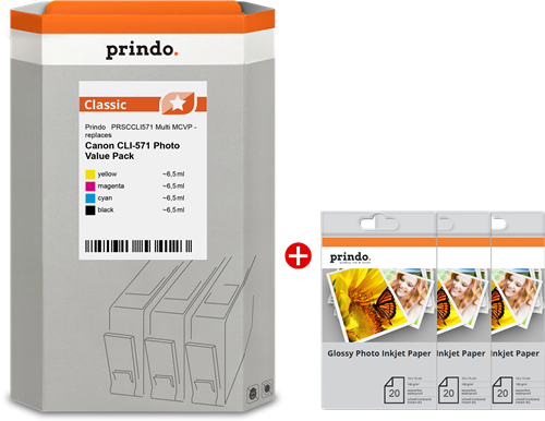 Prindo PRSCCLI571 Multi MCVP Multipack Noir(e) / Cyan / Magenta / Jaune