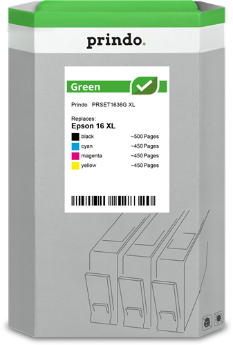 Prindo PRSET1636G Multipack Noir(e) / Cyan / Magenta / Jaune