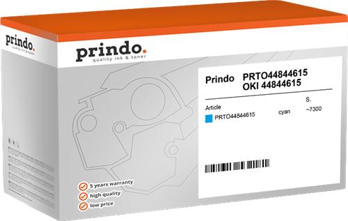 Prindo PRTO44844615 Cyan Toner
