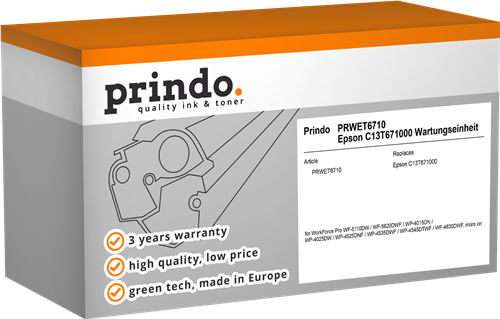 Unité de maintenance Prindo PRWET6710