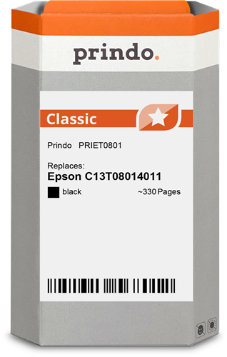 Prindo T0801 Noir(e) Cartouche d'encre
