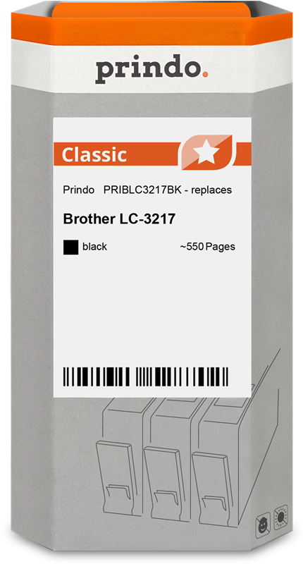 Cartouche BROTHER LC3217BK (LC3217BK) noir - cartouche d'encre de marque  BROTHER