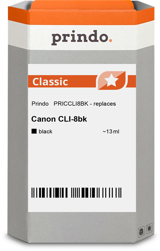 Prindo CLI-8 Noir(e) Cartouche d'encre
