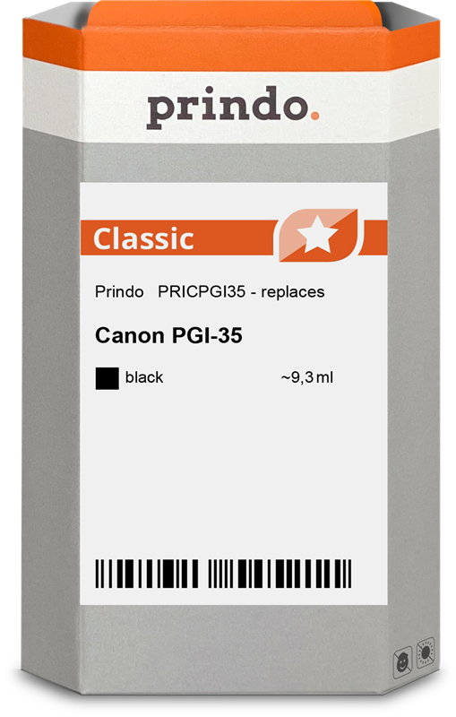 Prindo PGI-35 Noir(e) Cartouche d'encre