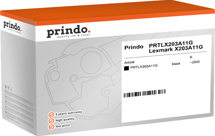 Prindo PRTLX203A11G Noir(e) Toner