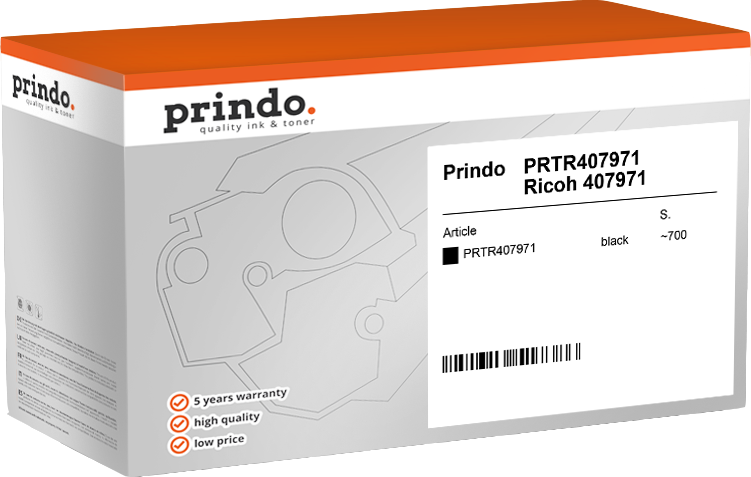 Prindo PRTR407971 Noir(e) Toner