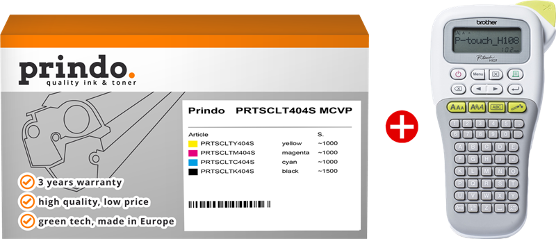 Prindo PRTSCLT404S MCVP 02 Noir(e) / Cyan / Magenta / Jaune Value Pack