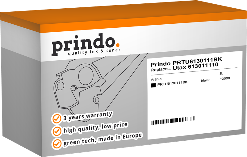 Prindo PRTU6130111BK Noir(e) Toner