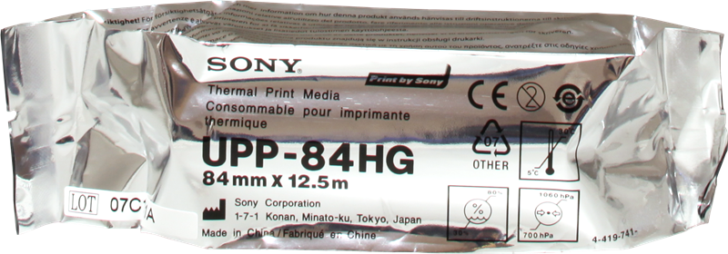 Sony Rouleau de papier thermique UPP-84HG Blanc