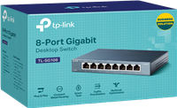 TP-Link Commutateur Gigabit 8 ports TL-SG108 avec boîtier métallique Noir(e)